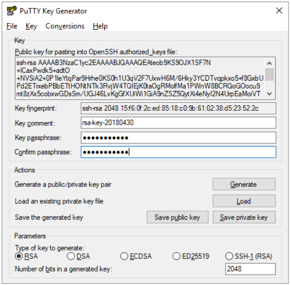 putty key generator for mac